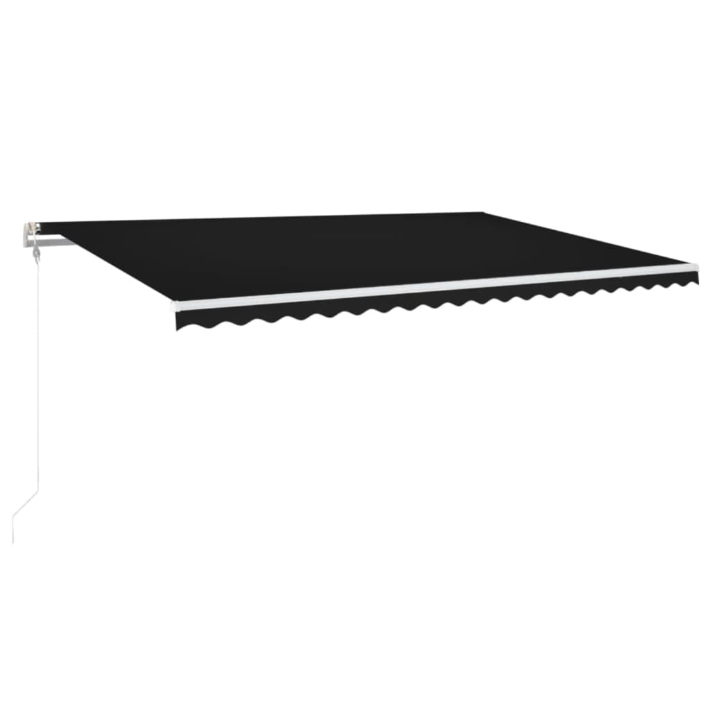 Automatinė ištraukiama markizė, antracito spalvos, 500x350cm