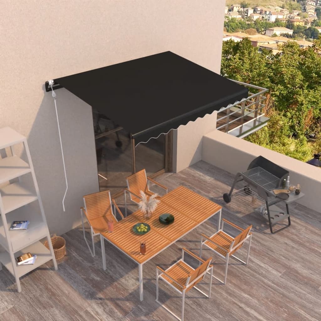Automatinė ištraukiama markizė, 350x250 cm, antracito spalvos