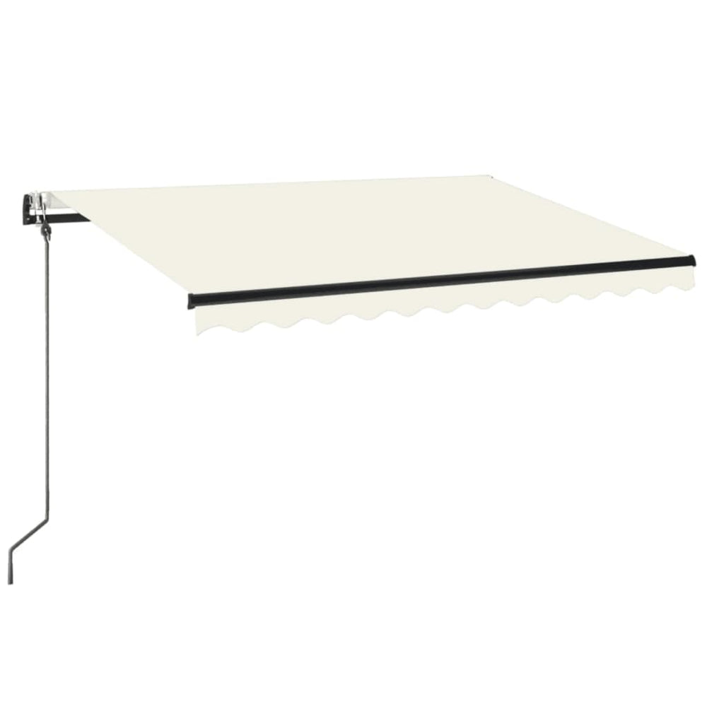 Automatic awning with LED/wind sensor, cream, 350x250cm