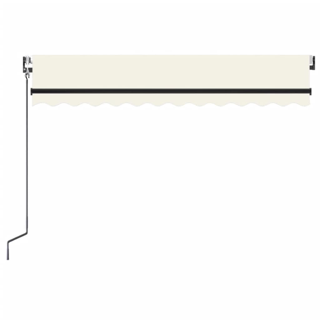 Automatinė markizė su LED/vėjo jutikliu, kreminė, 350x250cm