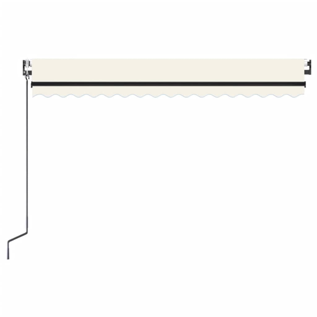 Automatinė markizė su LED/vėjo jutikliu, kreminė, 400x300cm