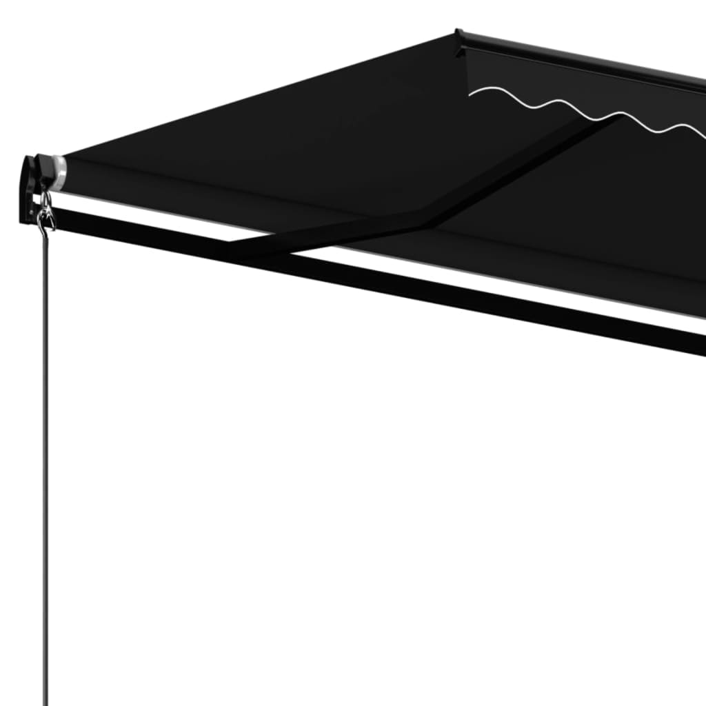 Manuāli izvelkama markīze, antracīta krāsa, 400x350 cm