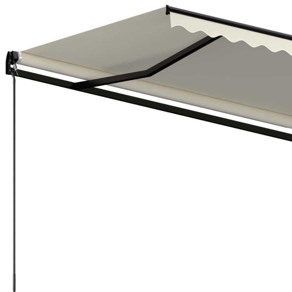 Manually retractable awning, cream, 600x350cm