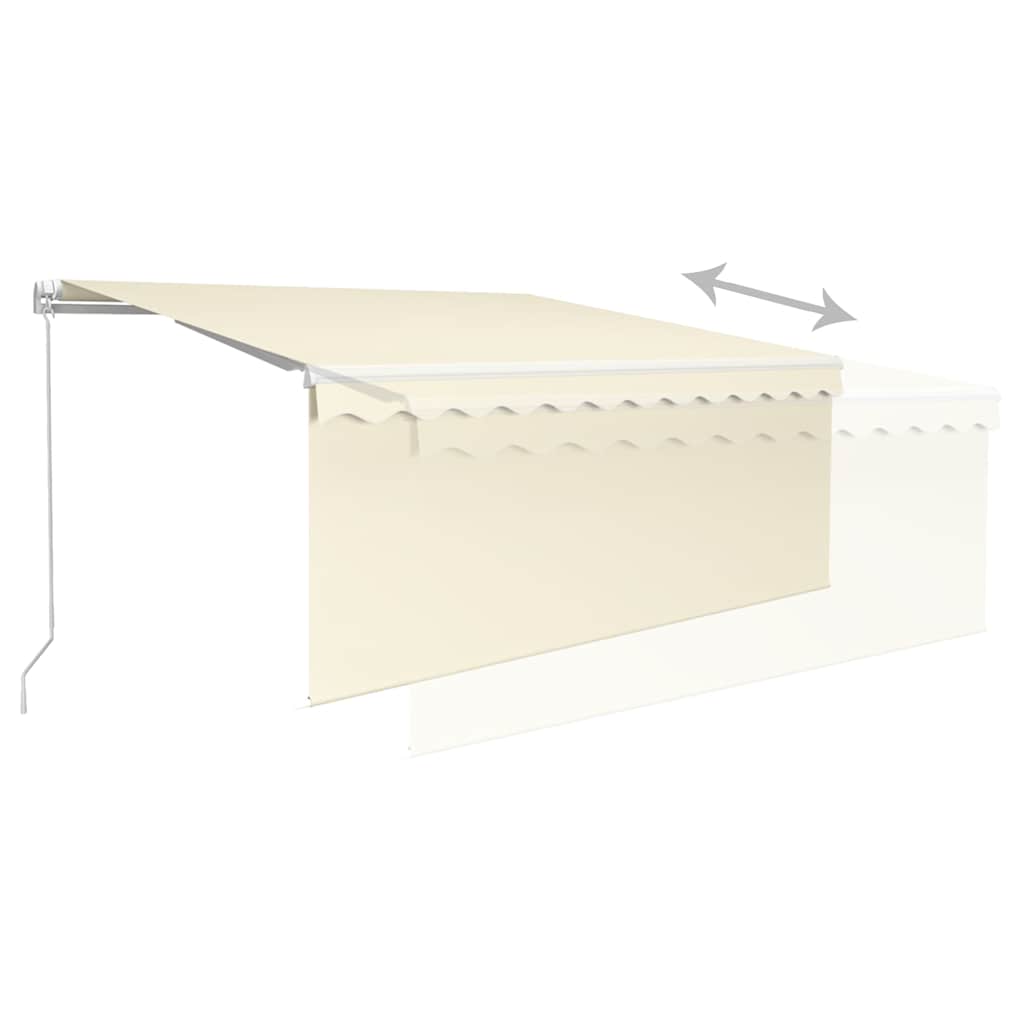 Rankinė markizė 3 x 2,5 m Kreminė 100% poliesteris