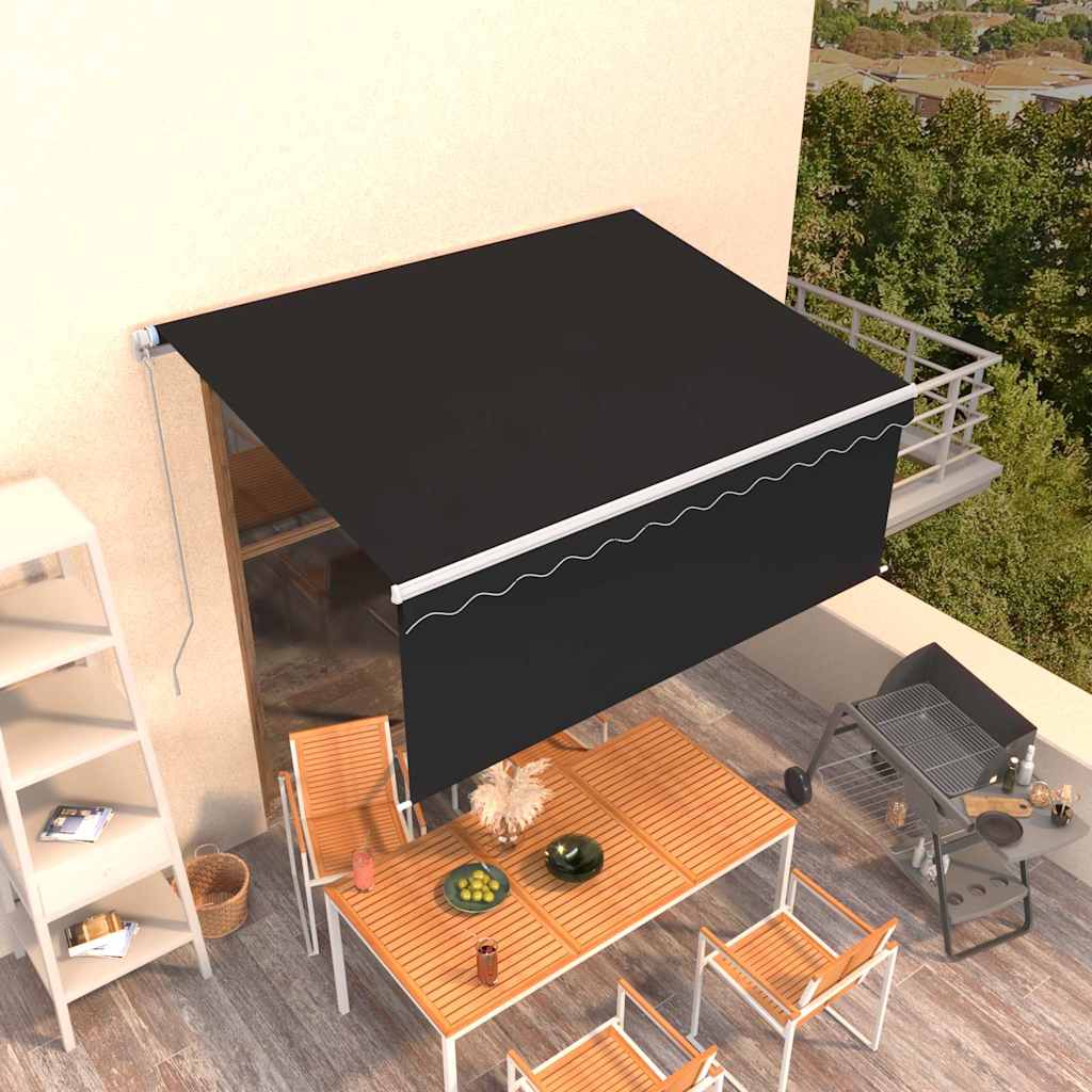 Rankinė markizė 3 x 2,5 m Antracito 100% poliesteris