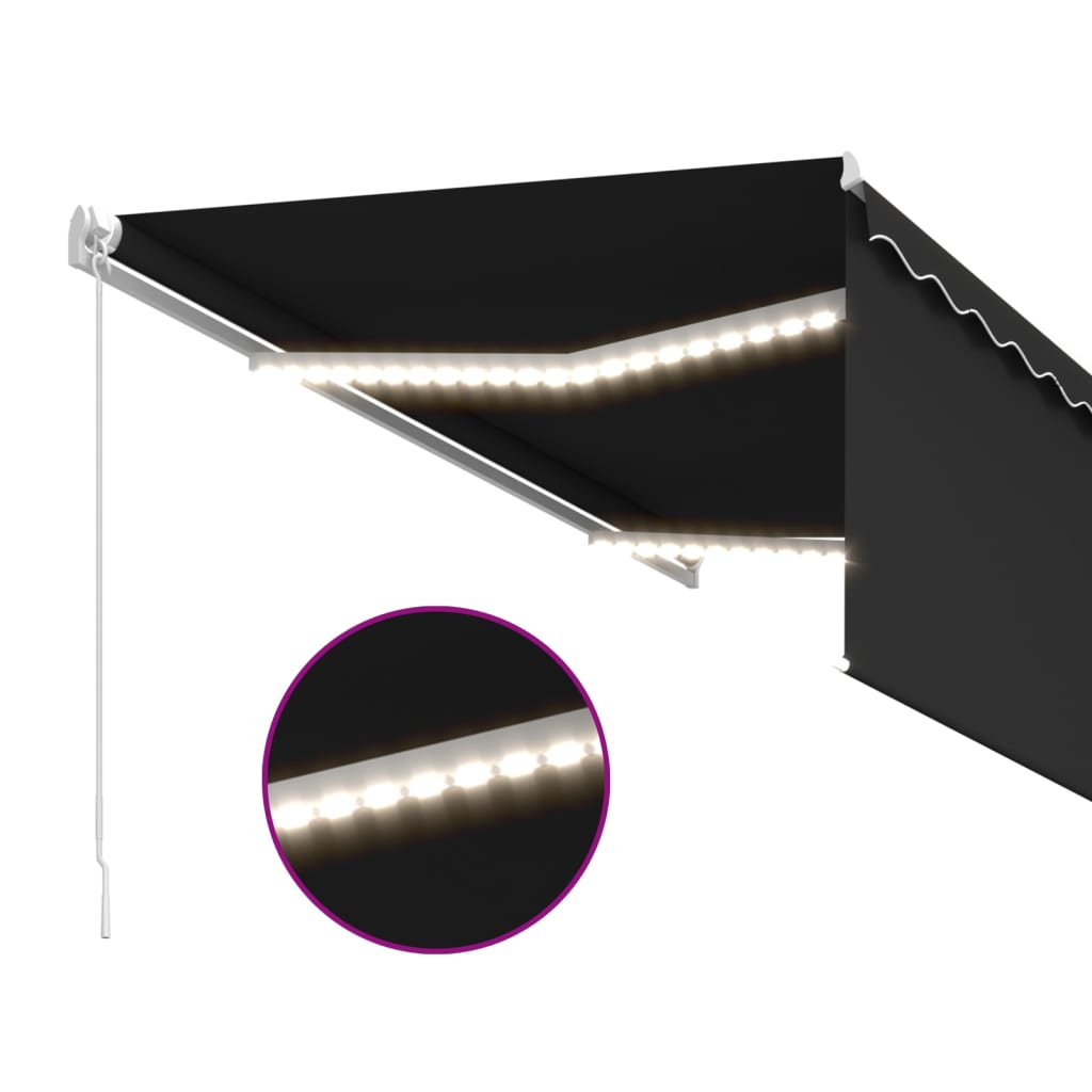 Rankiniu būdu ištraukiama markizė, antracito, 3x2,5m