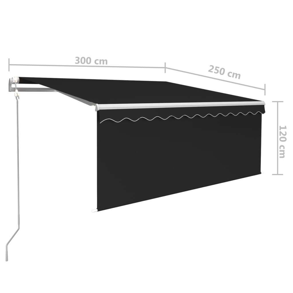 Automatiniu būdu ištraukiama markizė, antracito, 3x2,5m