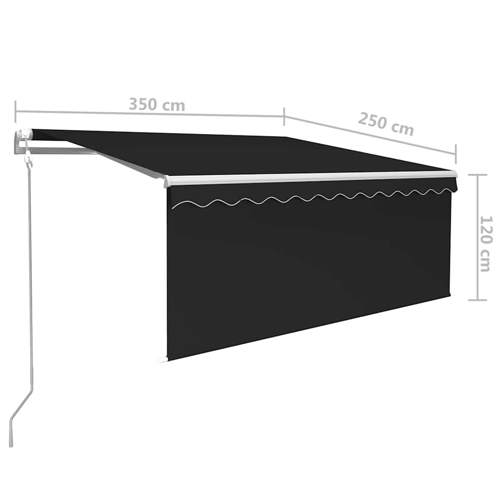 Automatiniu būdu ištraukiama markizė, antracito, 3,5x2,5m