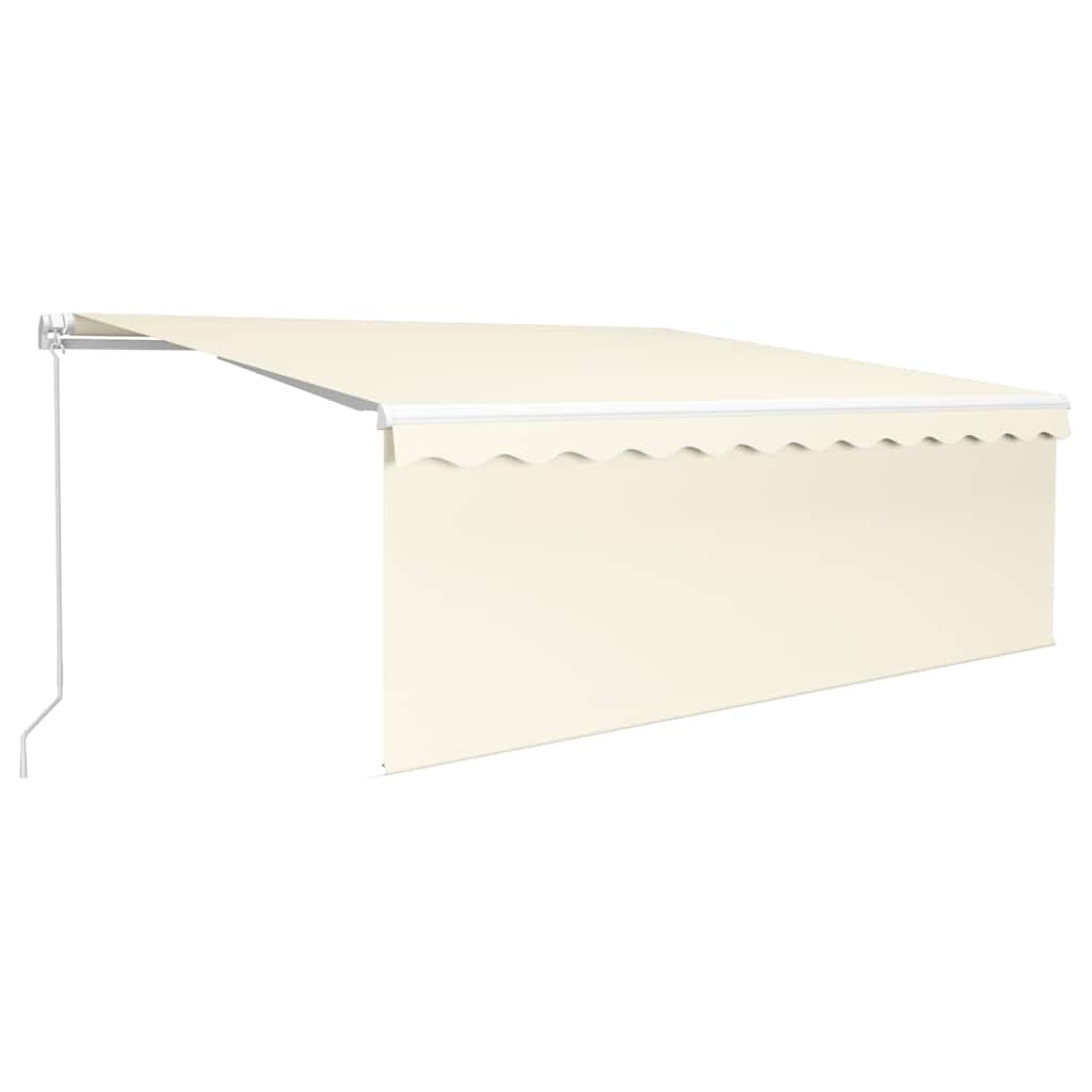 Manual Retractable Awning, Cream, 4x3m