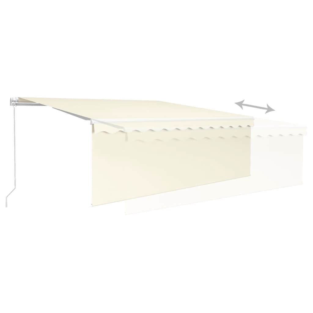 Manual Retractable Awning, Cream, 4x3m