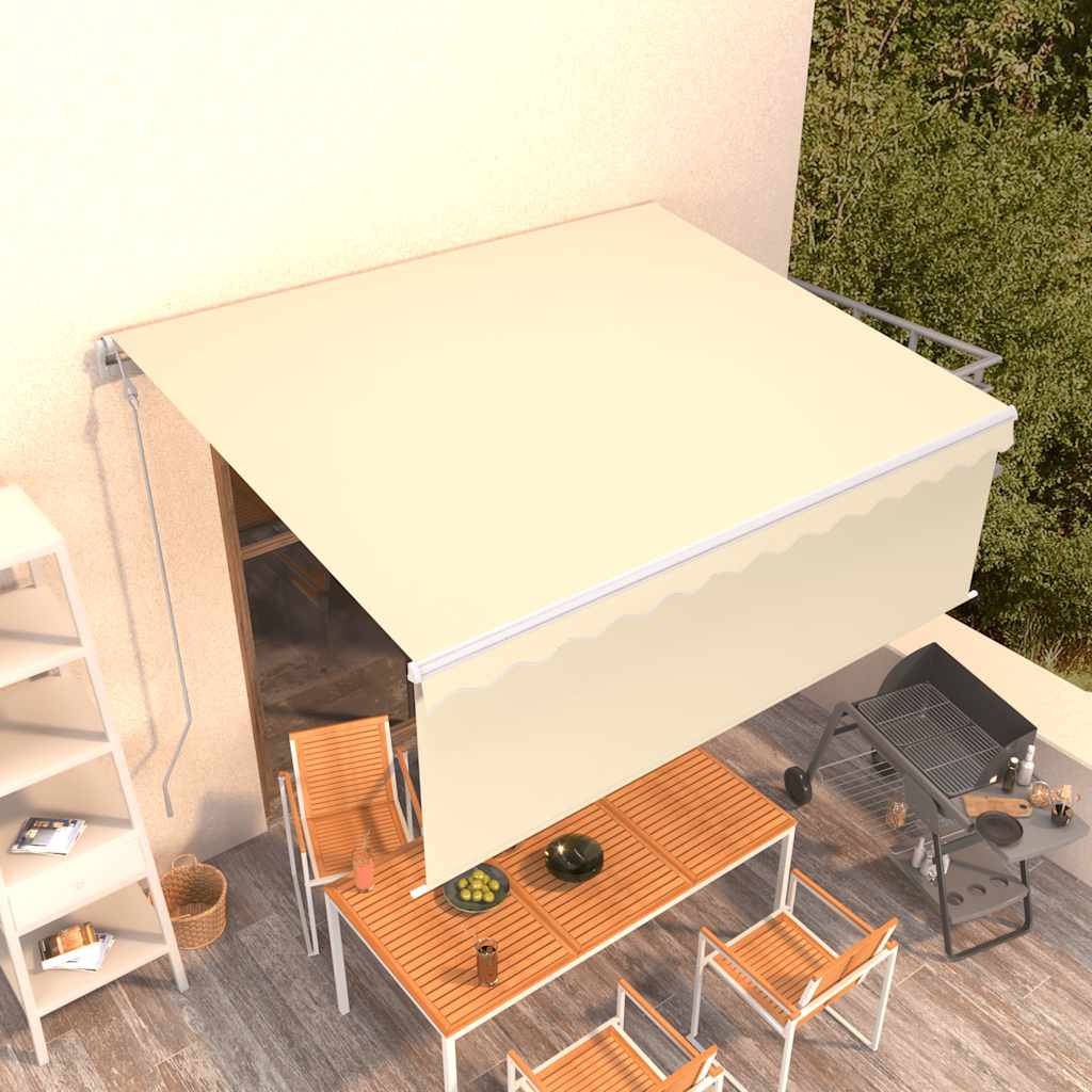 Automatiniu būdu ištraukiama markizė, kreminė, 4x3m