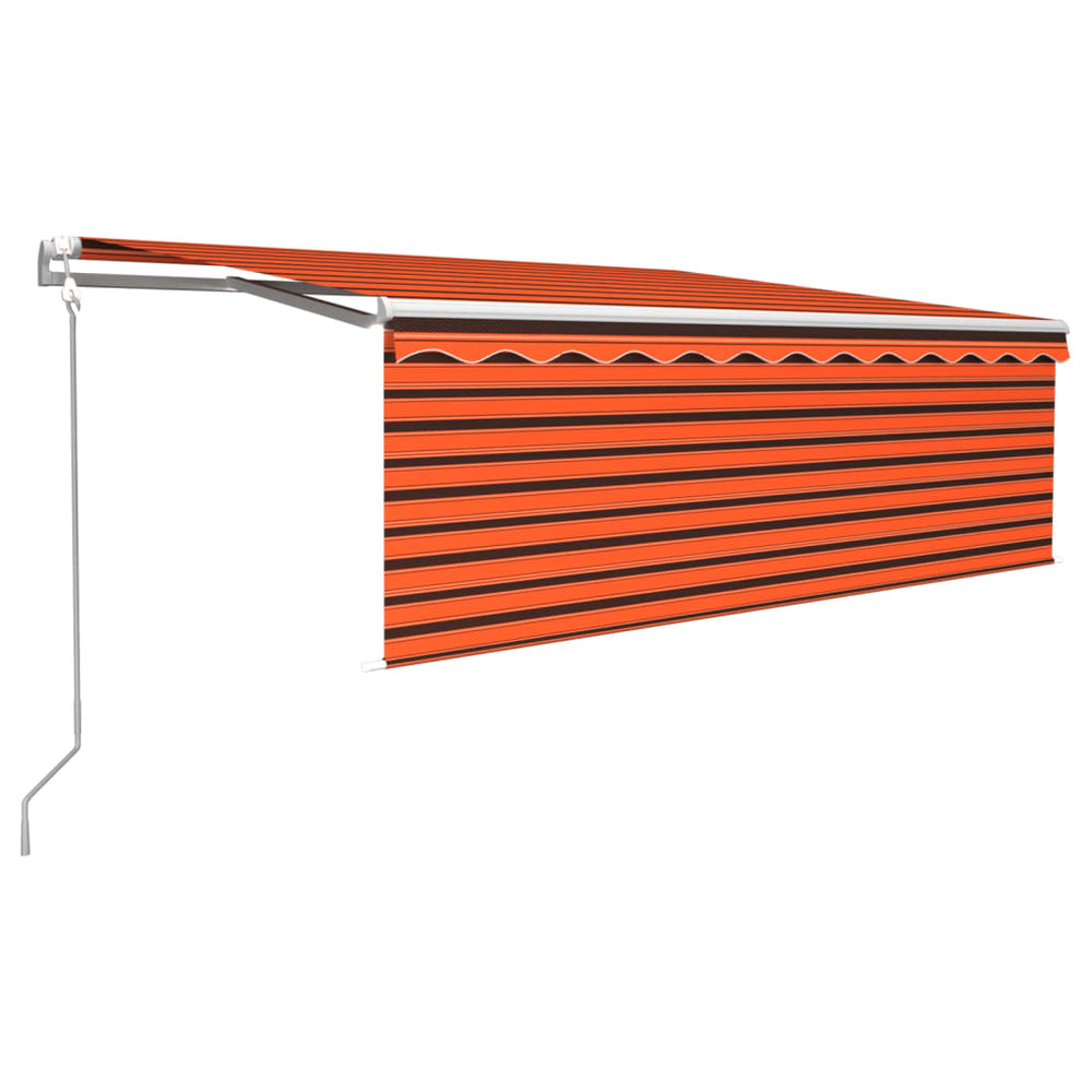 Automatiniu būdu ištraukiama markizė, oranžinė ir ruda, 4,5x3m
