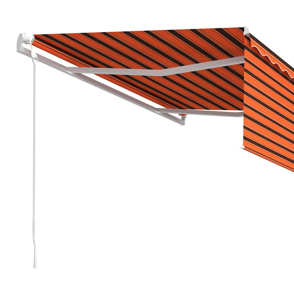 Automatiniu būdu ištraukiama markizė, oranžinė ir ruda, 4,5x3m
