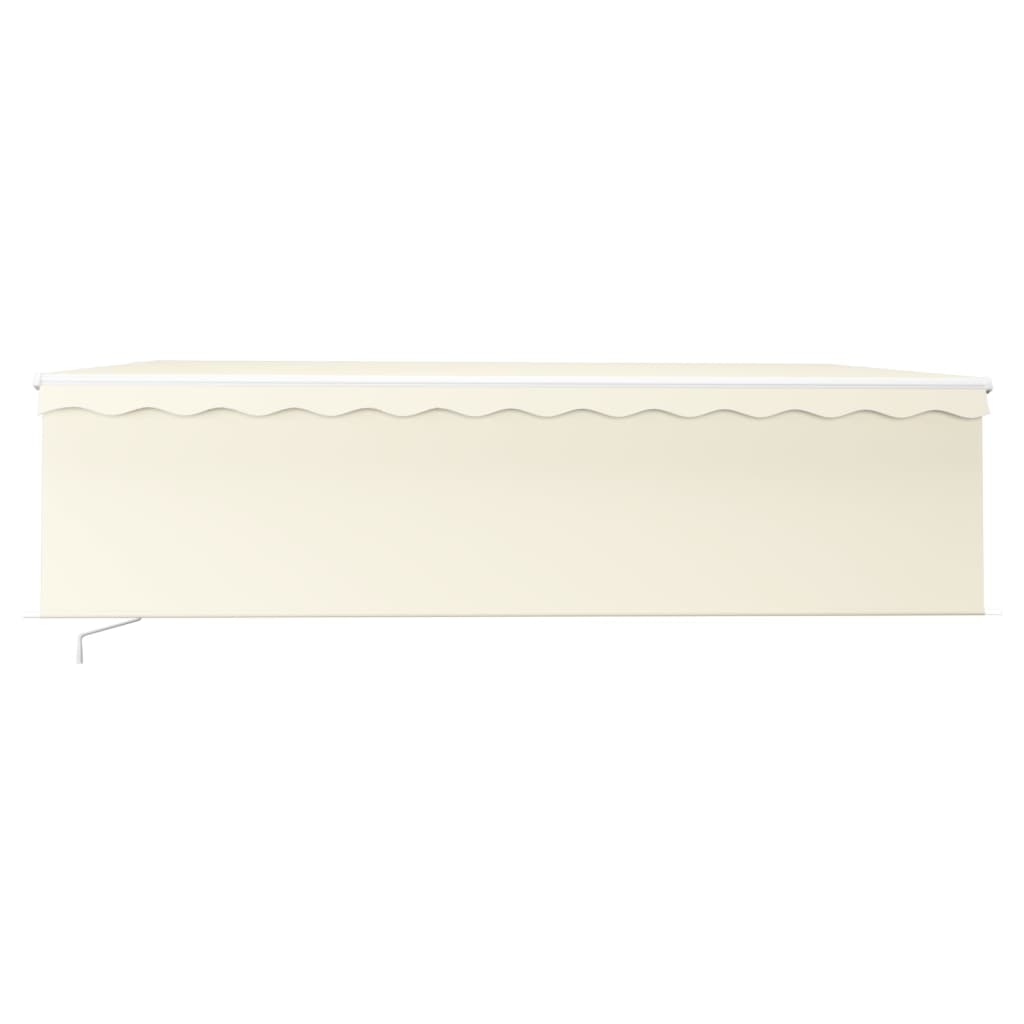 Manual retractable awning, cream, 5x3m