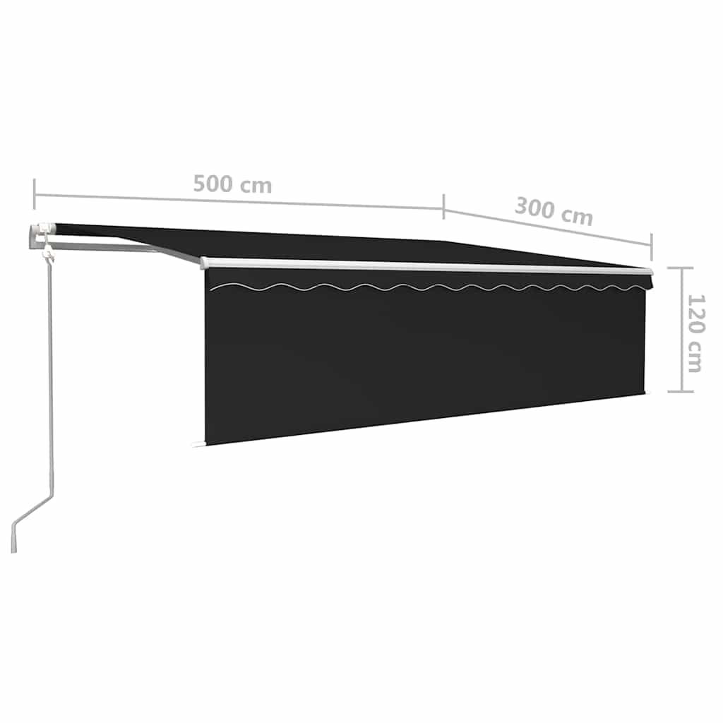 Automatiniu būdu ištraukiama markizė, antracito, 5x3m