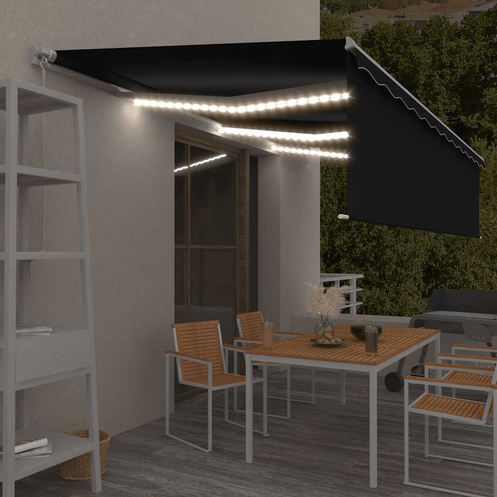 Rankiniu būdu ištraukiama markizė, antracito, 6x3m