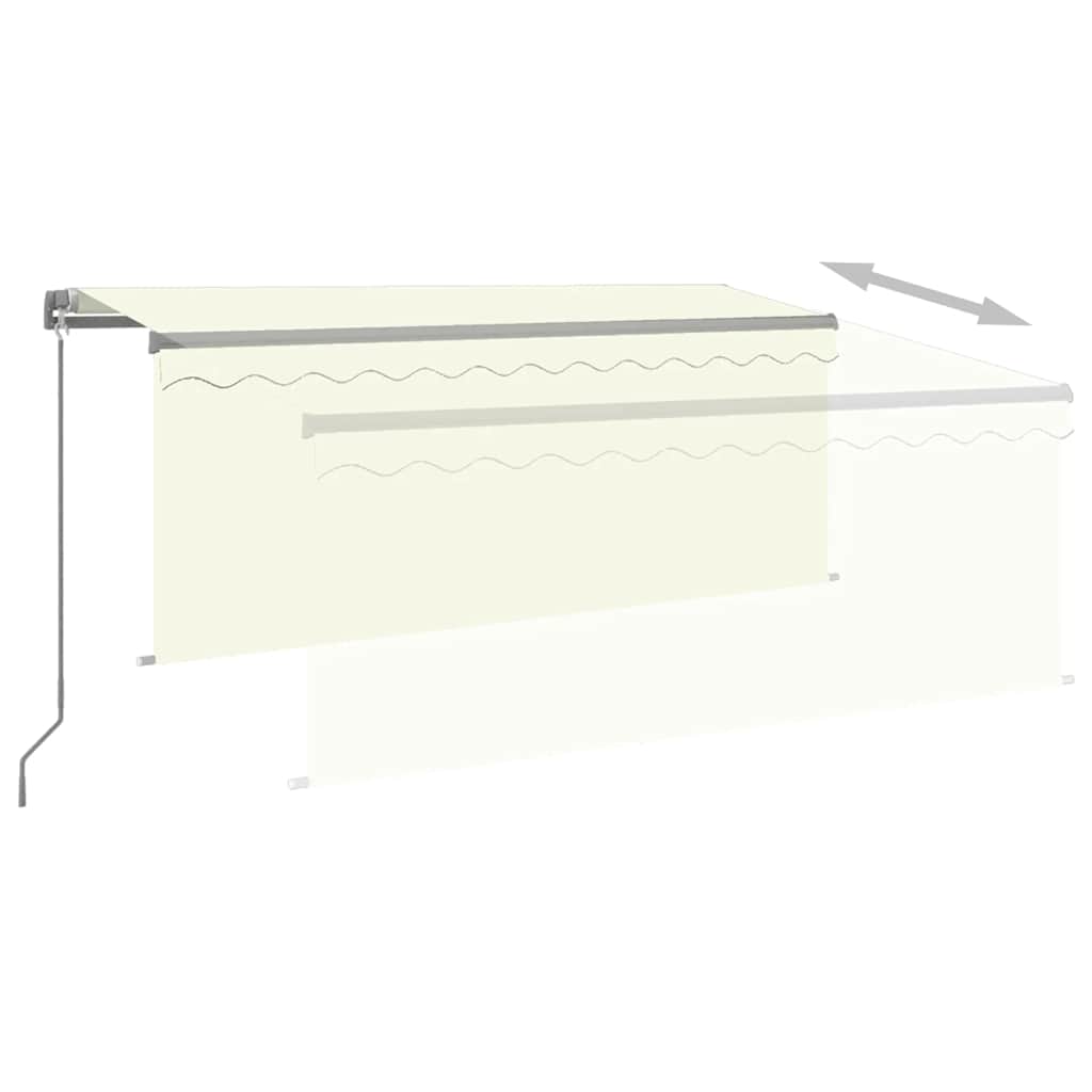 Rankiniu būdu ištraukiama markizė, kreminė, 3x2,5m