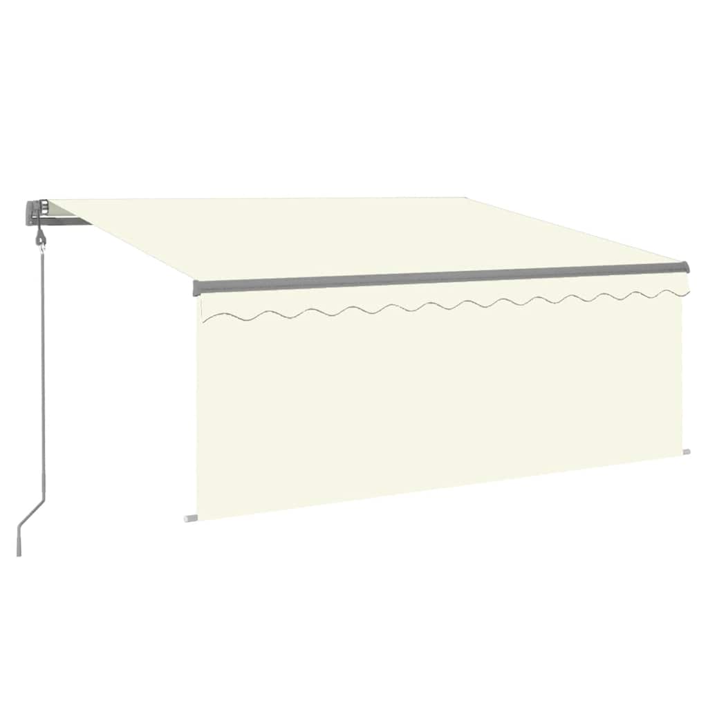 Automatic retractable awning, cream, 3x2.5m