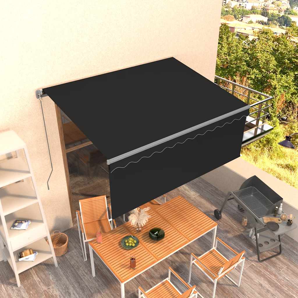 Rankiniu būdu ištraukiama markizė, antracito, 3,5x2,5m