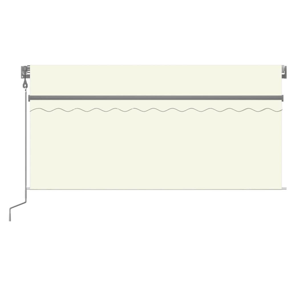 Awning with a screen/LED/wind sensor, cream, 3.5x2.5m