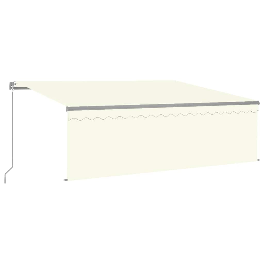 Rankiniu būdu ištraukiama markizė, kreminė, 4x3m