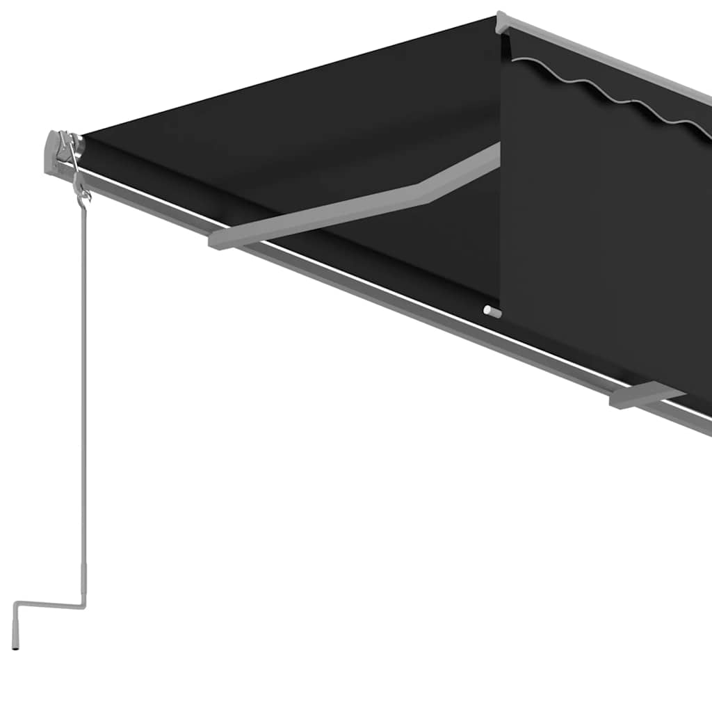 Ištraukiama markizė su uždanga, antracito, 4,5x3m