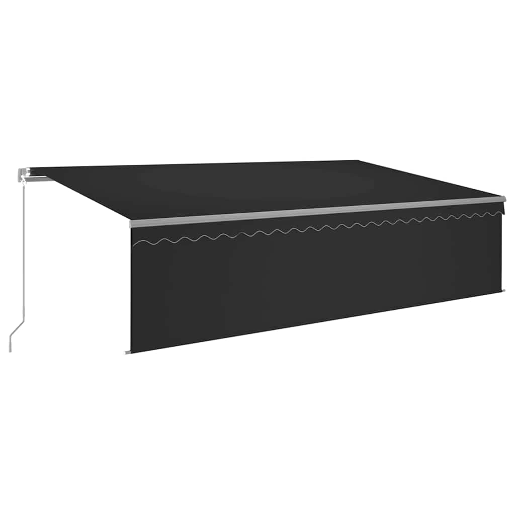 Manual awning, anthracite, 5x3m