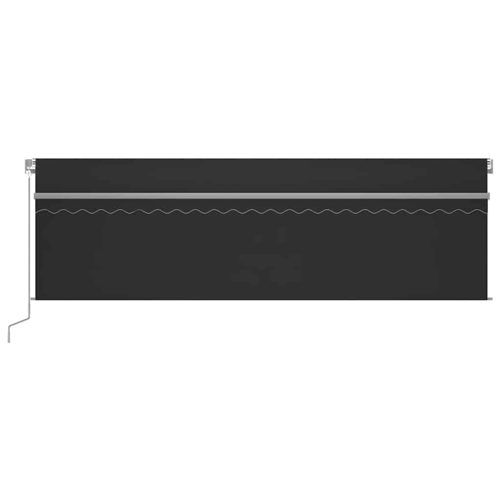 Manual awning, anthracite, 5x3m