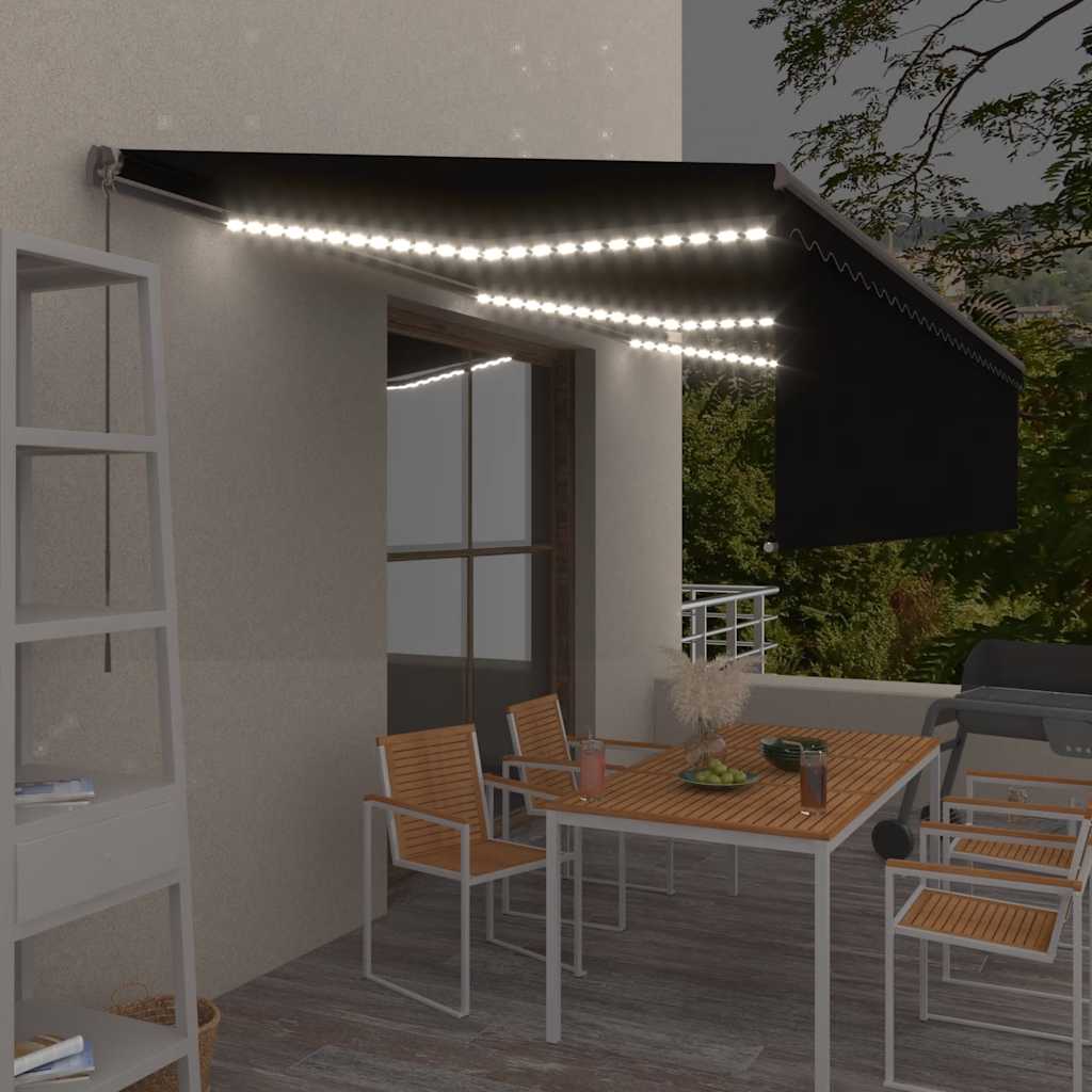 Rankiniu būdu ištraukiama markizė, antracito, 6x3m