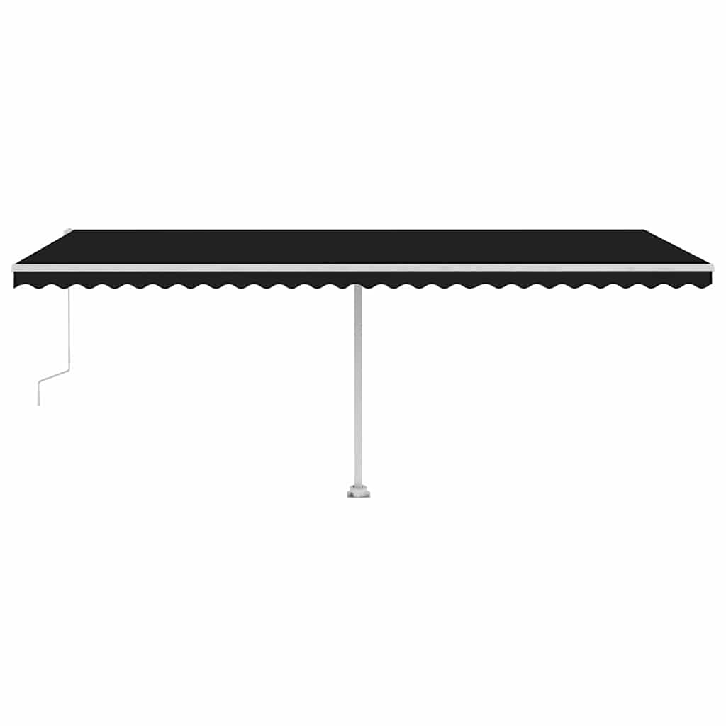 Automatinė markizė su LED/vėjo jutikliu, antracito, 600x300cm