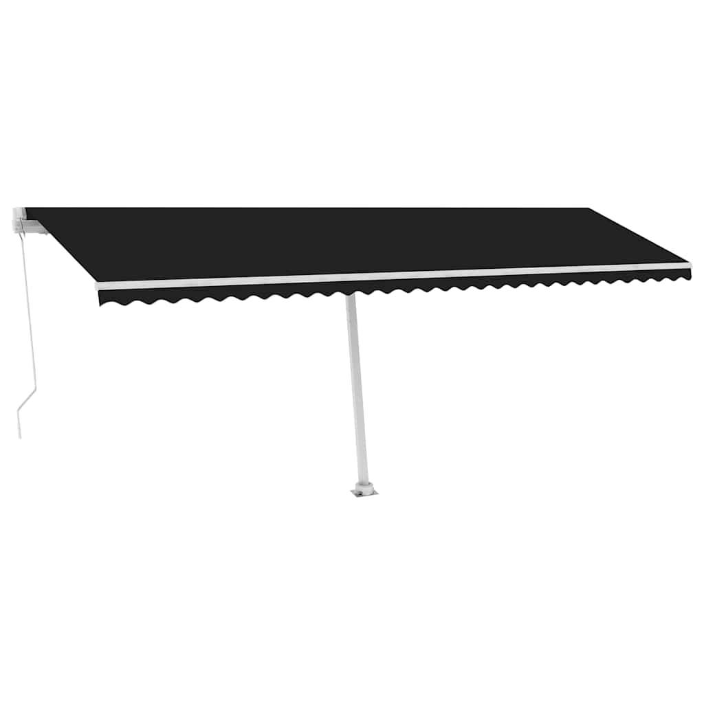 Rankinė markizė 6 x 3,5 m Antracito 100% poliesteris