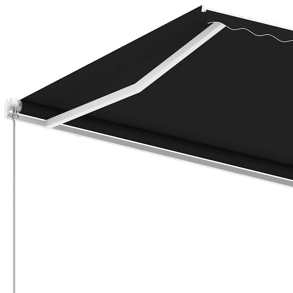 Rankinė markizė 6 x 3,5 m Antracito 100% poliesteris