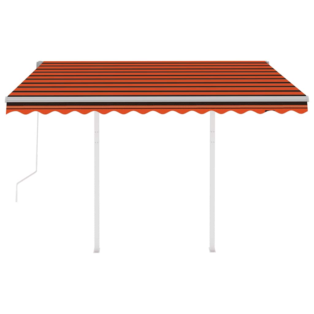 Automatiniu būdu ištraukiama markizė, oranžinė/ruda, 3x2,5m