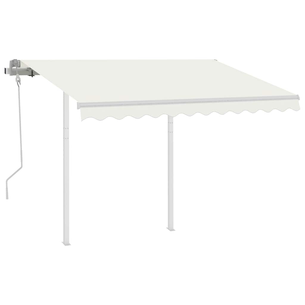 Rankiniu būdu ištraukiama markizė, kreminė, 3,5x2,5m