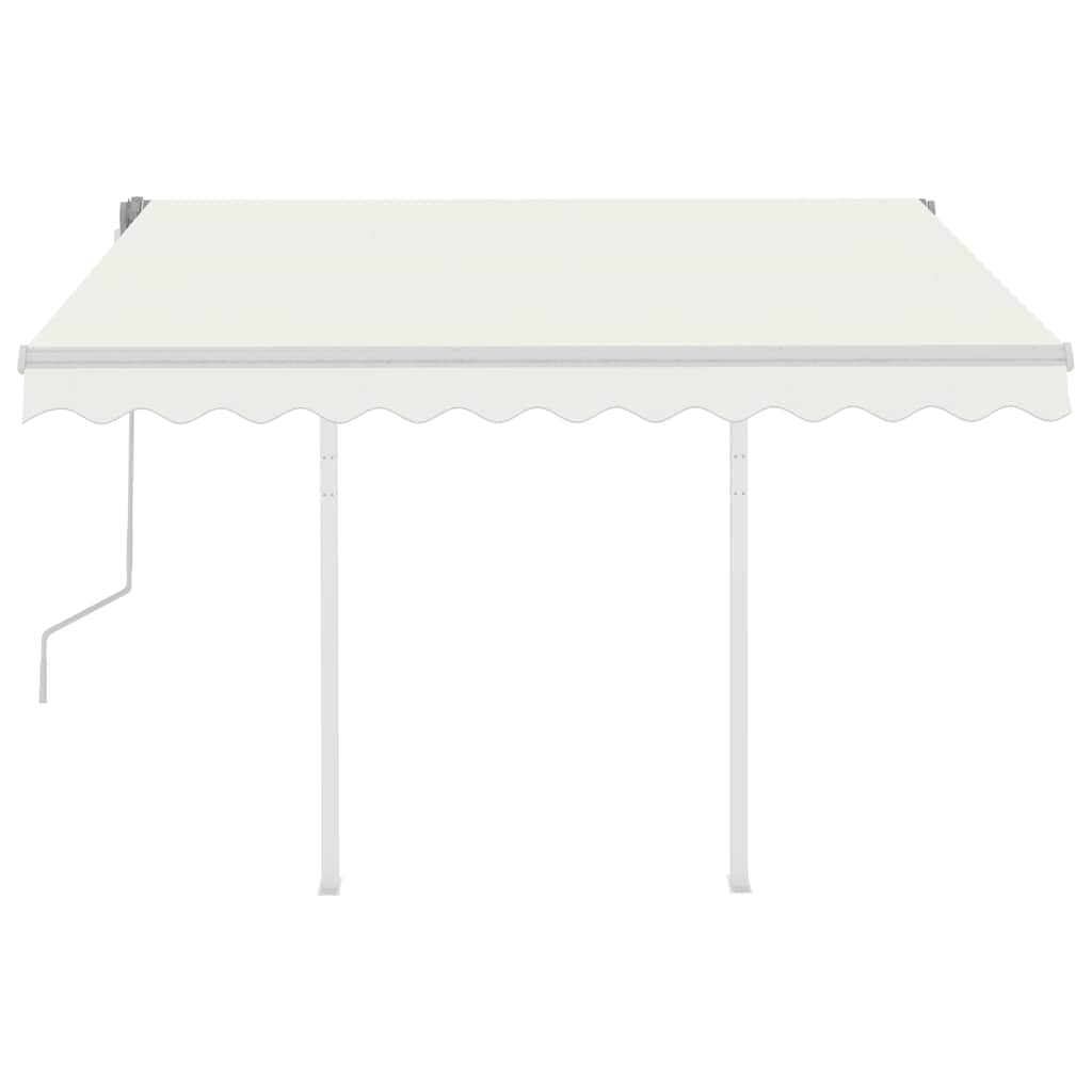 Rankiniu būdu ištraukiama markizė, kreminė, 3,5x2,5m