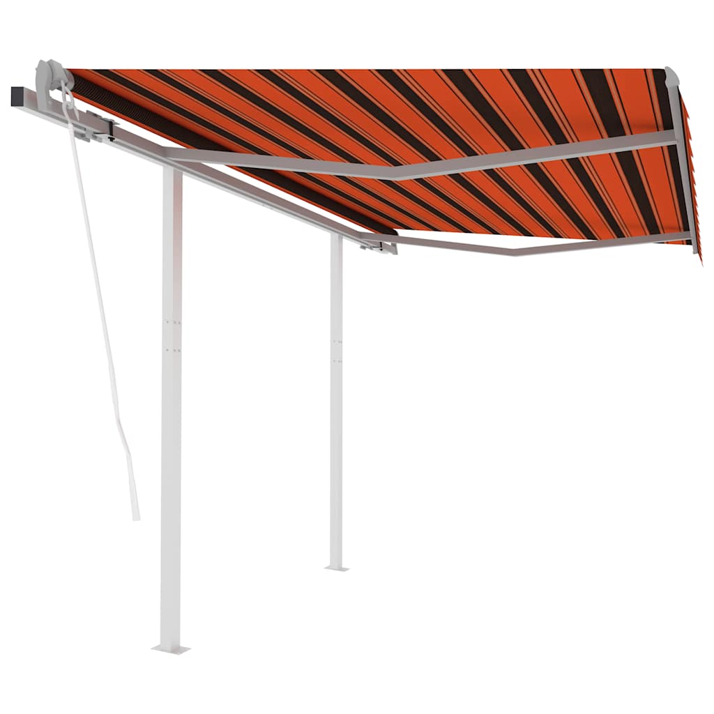 Automatiniu būdu ištraukiama markizė, oranžinė/ruda, 3,5x2,5m
