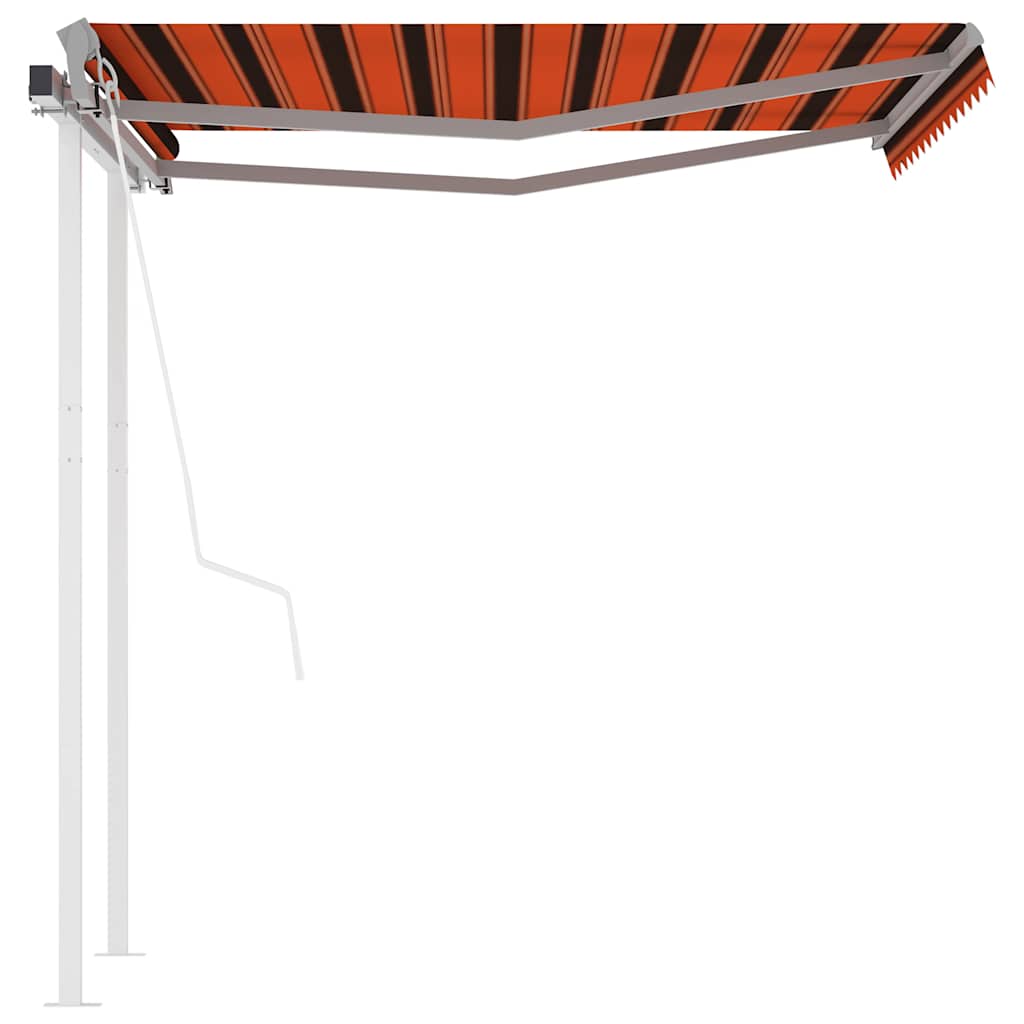 Automatiniu būdu ištraukiama markizė, oranžinė/ruda, 3,5x2,5m
