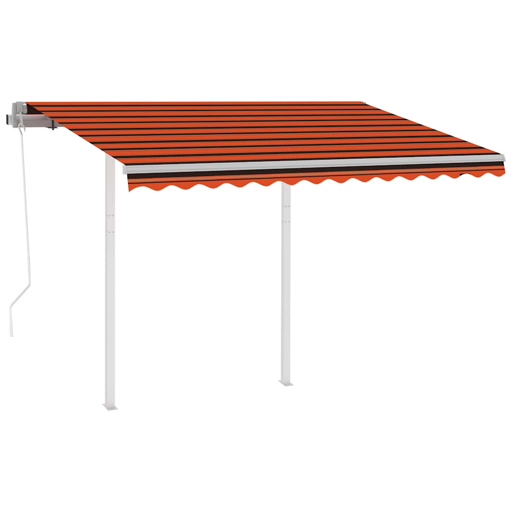Automatiniu būdu ištraukiama markizė, oranžinė/ruda, 3,5x2,5m