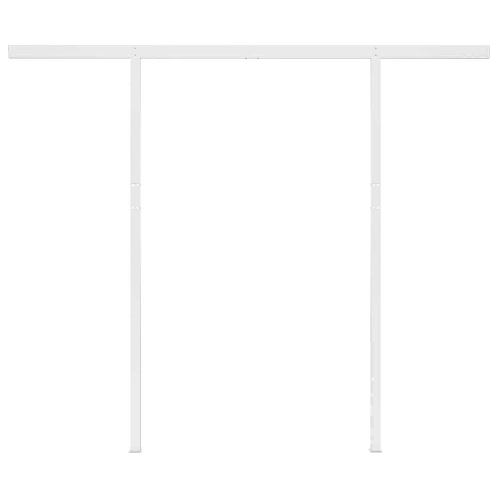 Automatinė markizė su LED/vėjo jutikliu, kreminė, 3,5x2,5m