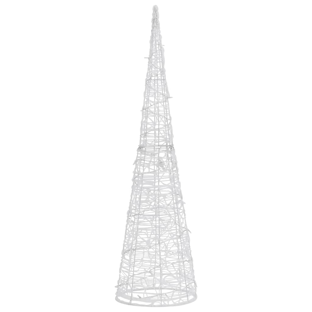 Akrilinė LED dekoracija piramidė, mėlynos spalvos, 120cm