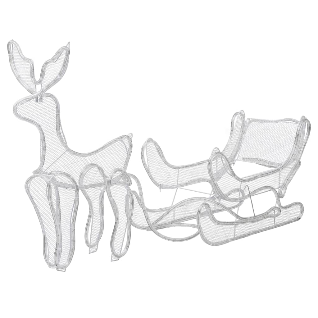 Christmas lights display reindeer and sleigh, 432LED, net-type