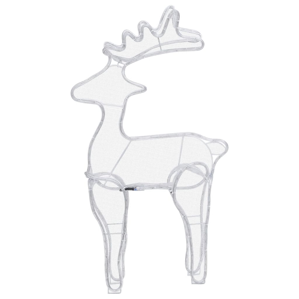 Kalėdų dekoracija elnias TWINKLE, 60x24x89cm, 306 LED, tinklinė