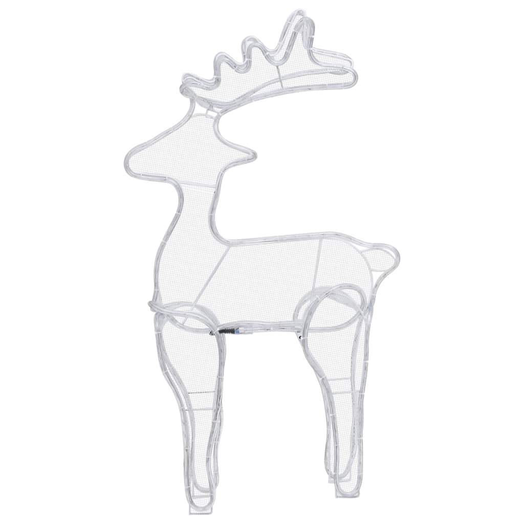 Kalėdų dekoracija elnias TWINKLE, 60x24x89cm, 306 LED, tinklinė