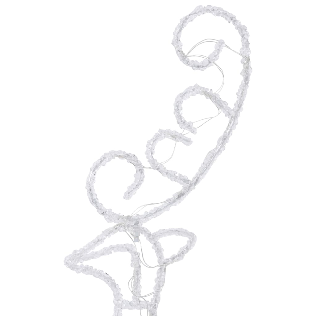 Kalėdinė ekspozicija elniai ir rogės COSY, spalvota, 260x21x87cm