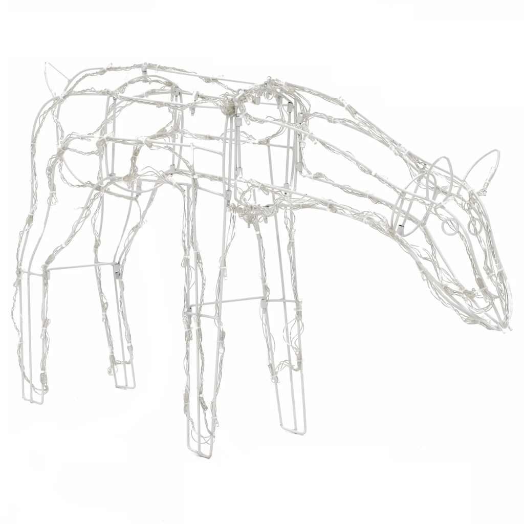 Kalėdinė lempučių ekspozicija elniai NOEL, 3 dalių, 229 LED