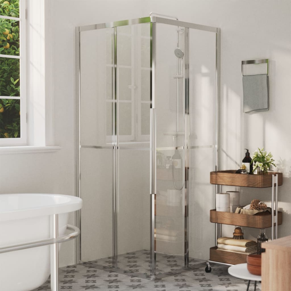 Shower cabin, 80x80x180cm, single layer safety glass