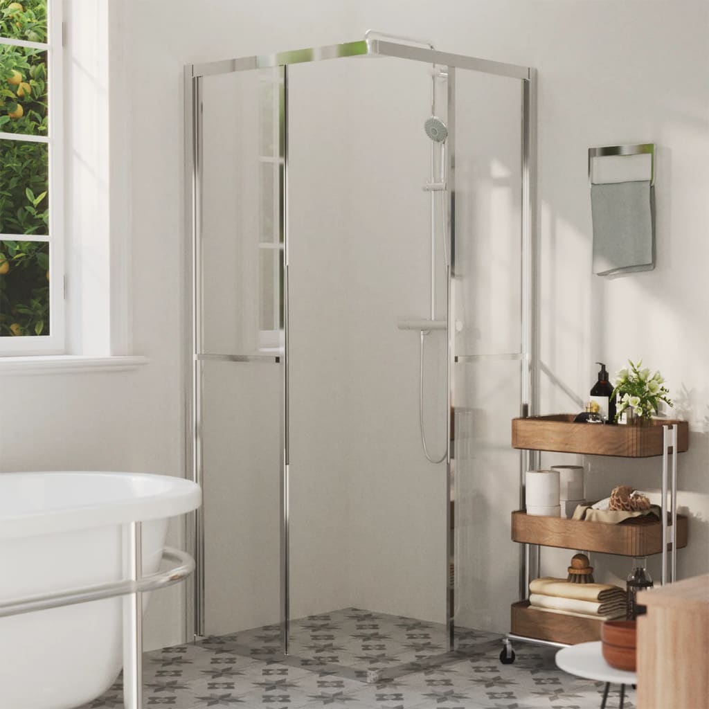 Shower cabin, 80x80x180cm, single layer safety glass