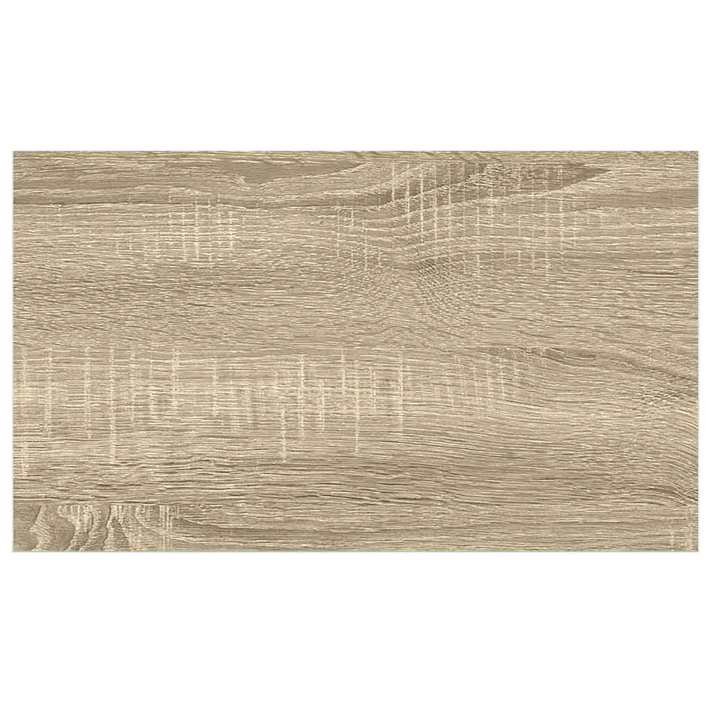Pakabinama sieninė lentyna, ąžuolo ir balta, 40x23x3,8cm, MDF