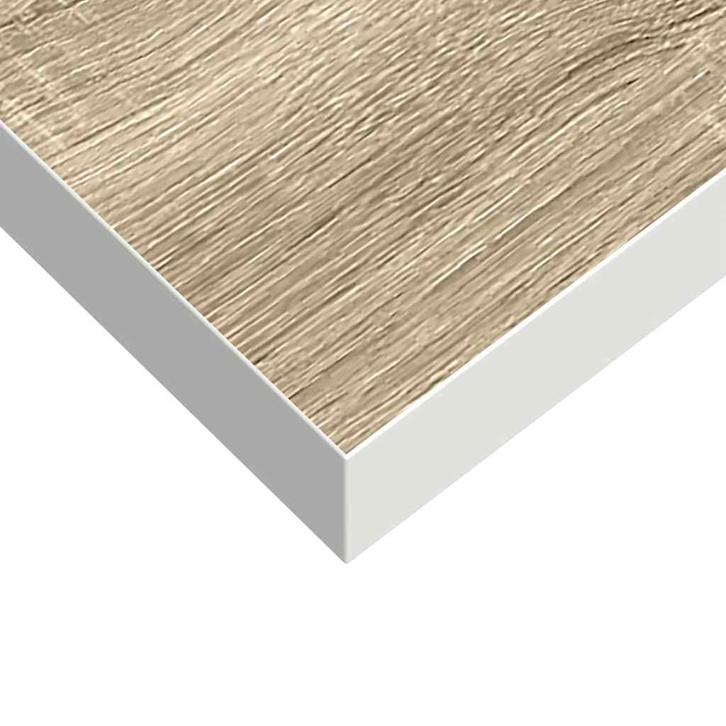 Pakabinama sieninė lentyna, ąžuolo ir balta, 40x23x3,8cm, MDF