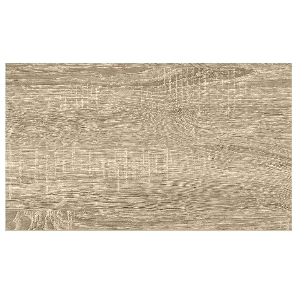 Pakabinamos lentynos, 2vnt., ąžuolo/baltos, 50x23x3,8cm, MDF